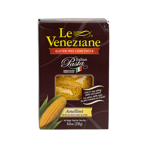 Le Veneziane - Gluten Free Anellini Pasta - 8.8 oz
