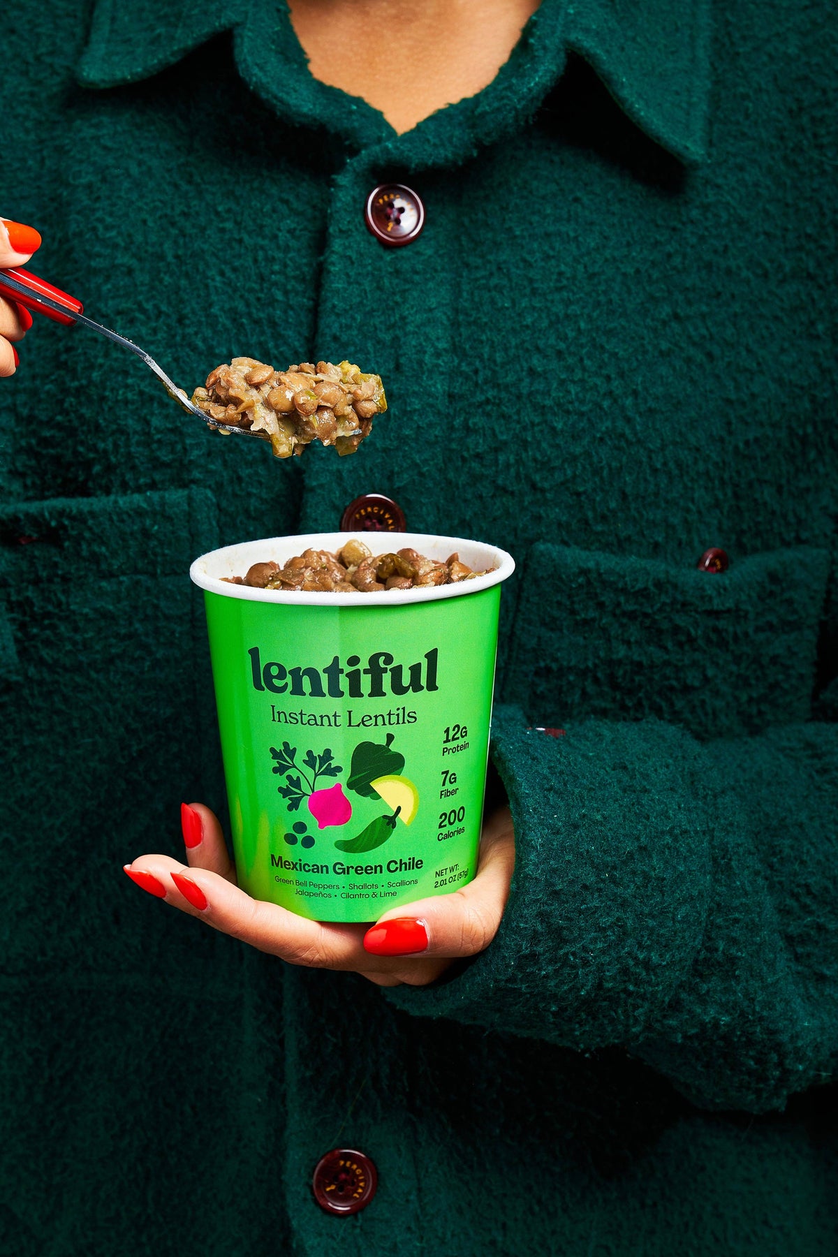 Lentiful - Mexican Green Chile Instant Lentils - 2oz – Eden’s Market