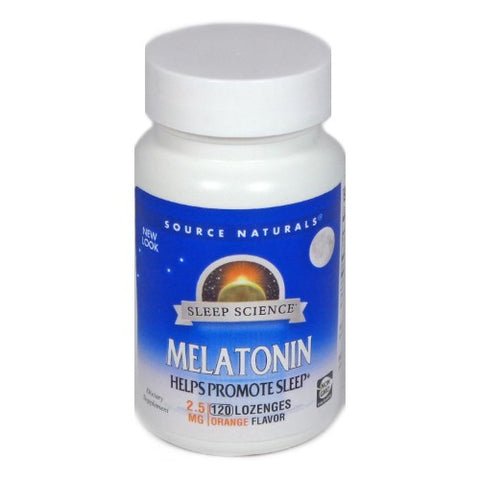 Source Naturals - Melatonin - 2.5 mg - 120 Lozenges