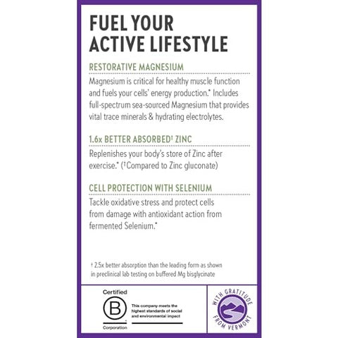 New Chapter - Magnesium + Selenium + Zinc - 30 Vegan Tablets