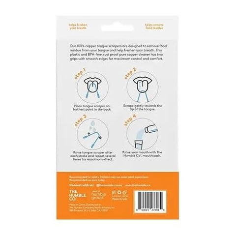 The Humble Co - Copper Tongue Scraper - 2 Count