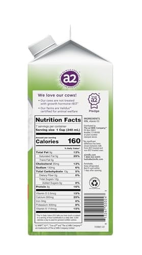 The A2 Milk Company - Grass-Fed Whole Milk - 59 fl oz