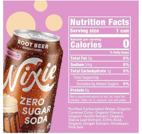 Nixie - Organic Zero Sugar Root Beer - 12 fl oz