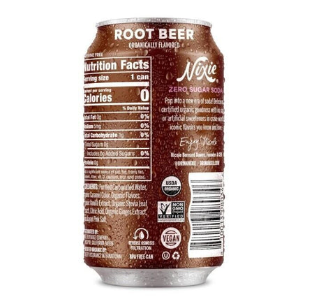 Nixie - Organic Zero Sugar Root Beer - 12 fl oz