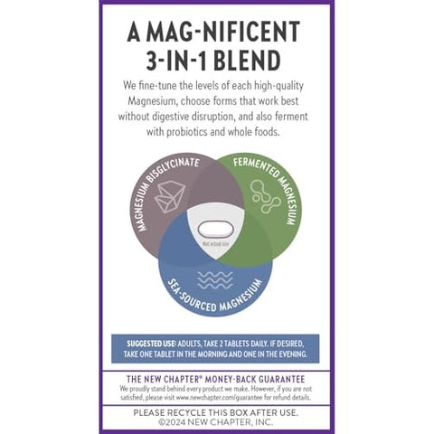 New Chapter - Magnesium Complex- 60 Vegan Tablets