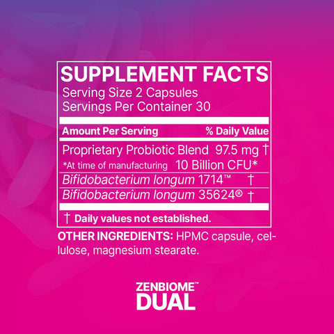 Microbiome Labs - Gut-Brain Reset (formerly ZenBiome Dual) - 60 Capsules