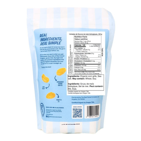 The Real Cereal Co. - Organic Corn Flakes - 8.4 oz