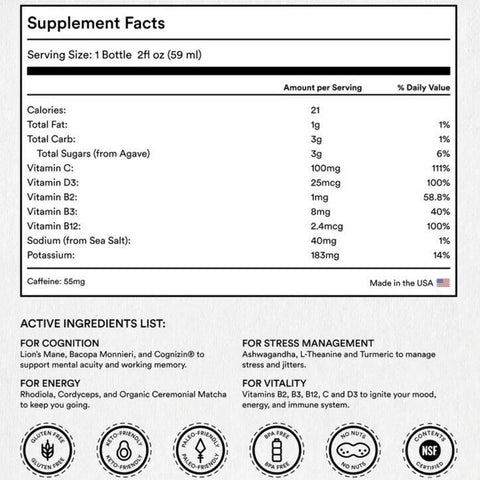 Magic Mind - Energy & Focus Drink Shots - 2 fl oz