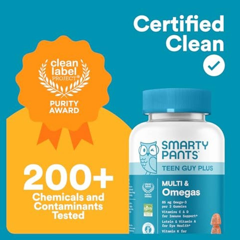 SmartyPants - Teen Guy Plus Multi & Omegas - 60 Gummies