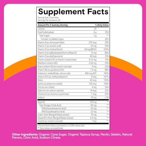 SmartyPants - Teen Girl Plus Multi & Omegas - 60 Gummies