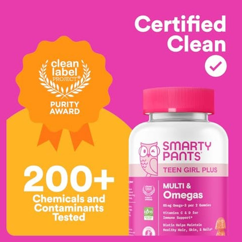 SmartyPants - Teen Girl Plus Multi & Omegas - 60 Gummies