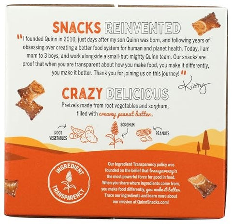 Quinn - Peanut Butter Filled Pretzel Nuggets, 6 snack packs - 1.5 oz