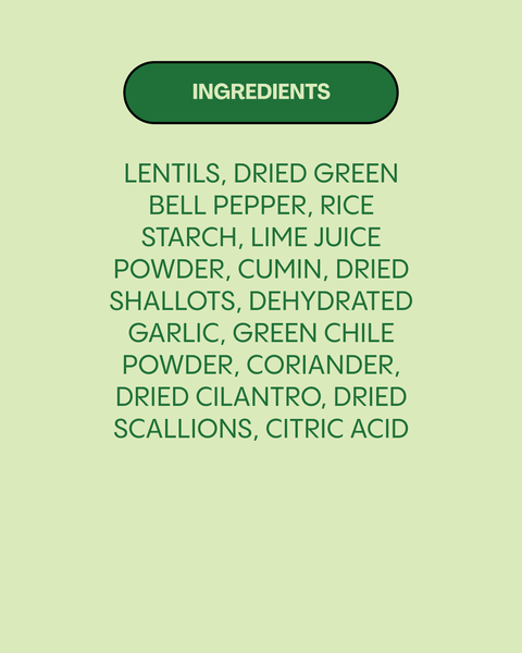 Lentiful - Low Sodium Cilantro Lime Chile Instant Lentils - 2 oz