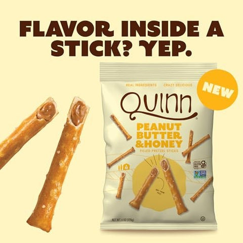 Quinn - Peanut Butter & Honey Pretzel Sticks - 6 oz