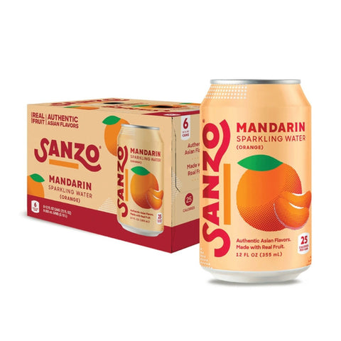 Sanzo - Mandarin Orange Sparkling Water - 12 fl oz can
