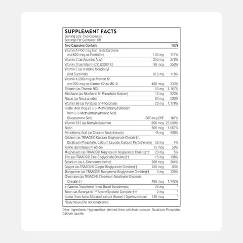 Thorne - Basic Nutrients 2/Day - 120 Capsules
