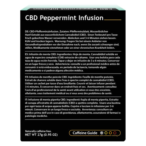 Buddha Teas - Organic CBD Peppermint Infusion Tea - 18 Bags