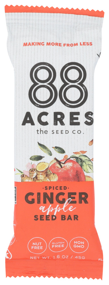 88 Acres - Apple Ginger Crisp Seed Snack Bar - 1.6-oz