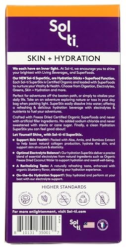 Sol-ti - Organic Blueberry Lemon Hydration Plus Skin - 7 Count