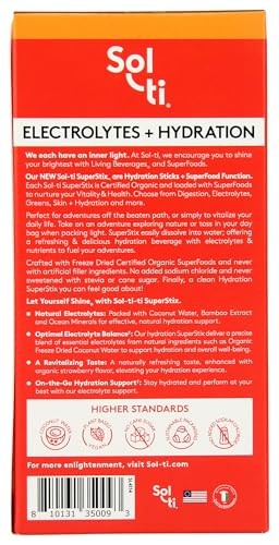 Sol-ti - Organic Strawberry Lemon Hydration - 7 Count