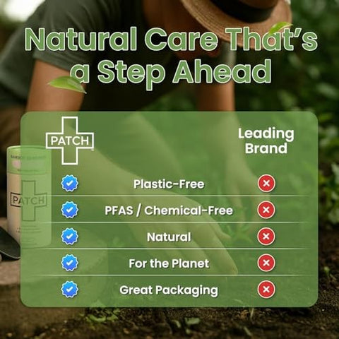 PATCH - Eco-Friendly Bamboo Sensitive Skin Bandages - 20 Count