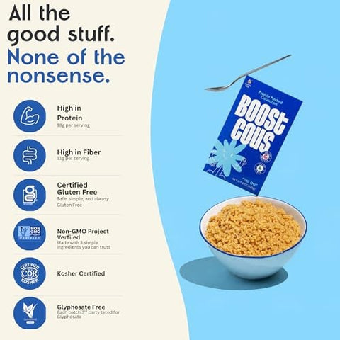 Boostcous - High Protein Gluten-Free Couscous - 7.9 oz