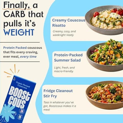 Boostcous - High Protein Gluten-Free Couscous - 7.9 oz