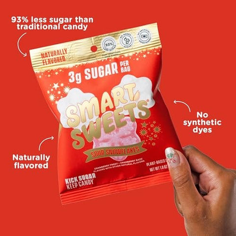 SmartSweets - Sour Snowflakes Gummy Candy - 1.8 oz