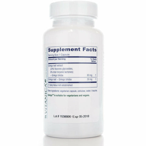 Vitanica - Ginkgo - 90 Vegan Capsules