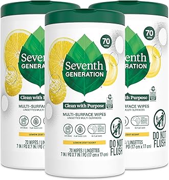 Seventh Generation - Disinfecting Wipes, Lemongrass Citrus - 70 Count