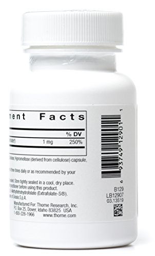 Thorne - Methylfolate 5-MTHF - 1mg - 60 Capsules