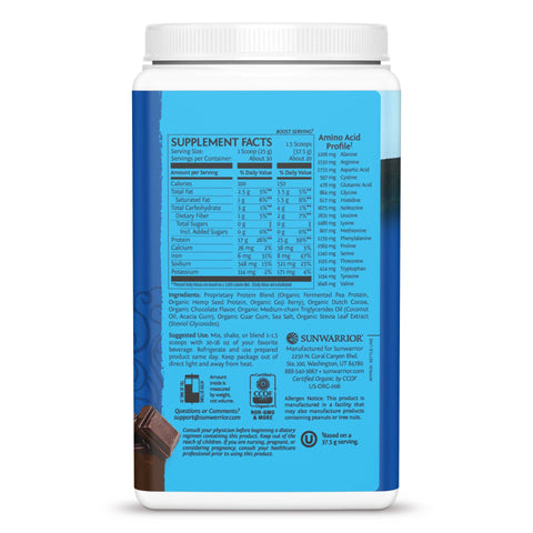 Sunwarrior - Warrior Blend Chocolate Protein Powder - 375g