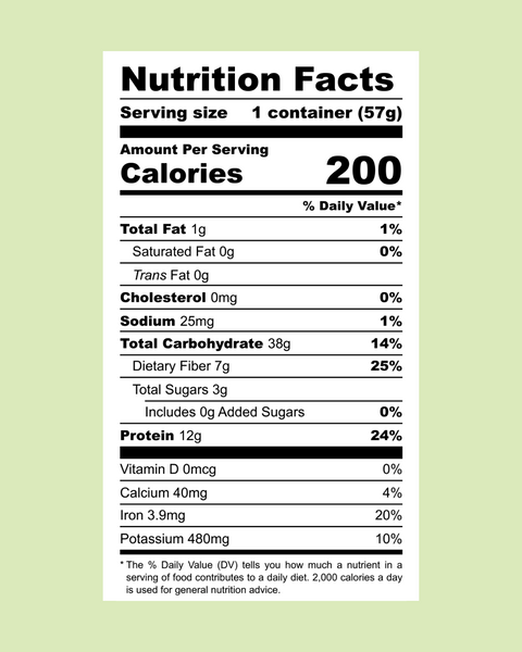 Lentiful - Low Sodium Cilantro Lime Chile Instant Lentils - 2 oz