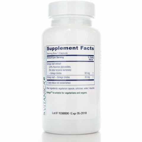 Vitanica - Ginkgo - 90 Vegan Capsules