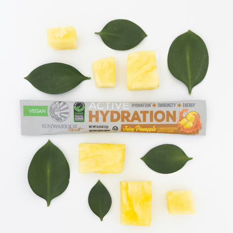 Sunwarrior - Juicy Pineapple Active Hydration Sticks - 18 Sticks