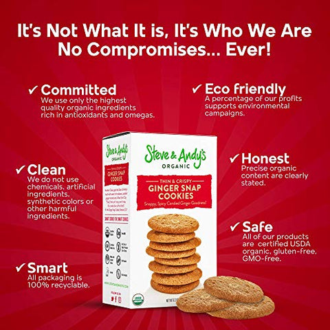Steve And Andy's - Organic Gingerbread Cookies - 6.3 oz