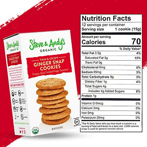 Steve And Andy's - Organic Gingerbread Cookies - 6.3 oz