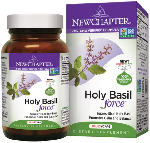 New Chapter - Holy Basil Force - 30 Vegetarian Capsules