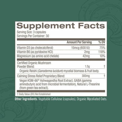 Om Mushrooms -Mushroom Blend, Relax - 90 Vegetable Capsules