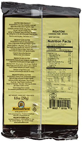 Le Veneziane - Gluten-Free Rigatoni Gluten-Free Corn Pasta - 8.8 oz