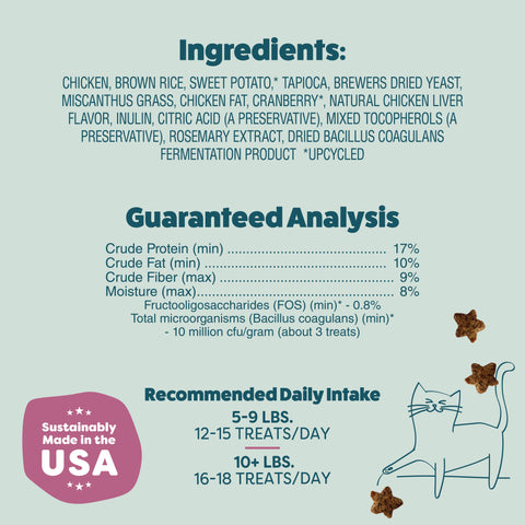 Shameless Pets - Cran U Say Chicken Crunchy Cat Treats - 2.5 oz