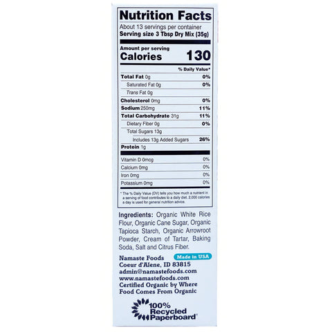 Namaste Foods - Gluten Free Organic Quick Bread & Muffin Mix - 16 oz