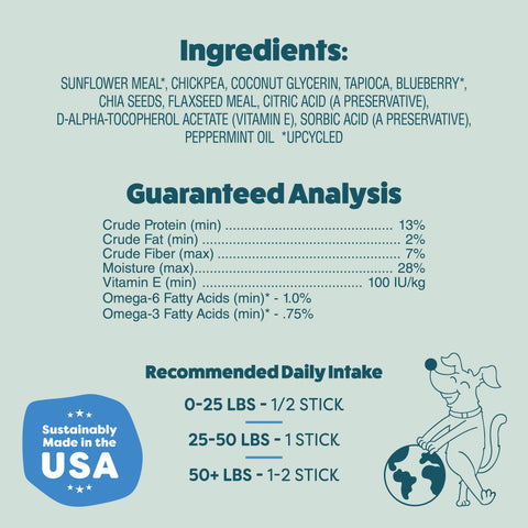 Shameless Pets - The Tooth Berry Dental Sticks Dog Treats - 8 Count
