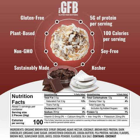 The GFB - Dark Chocolate Coconut Protein Bites - 4.8 oz