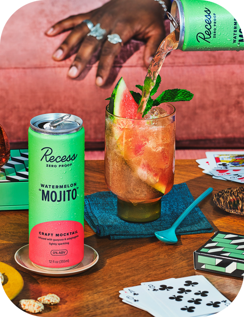 Recess - Watermelon Mojito Craft Mocktail 4pk - 12 fl oz cans