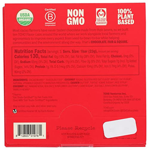 TCHO - Organic Toffee Time Chocolate Bar - 2.47 oz