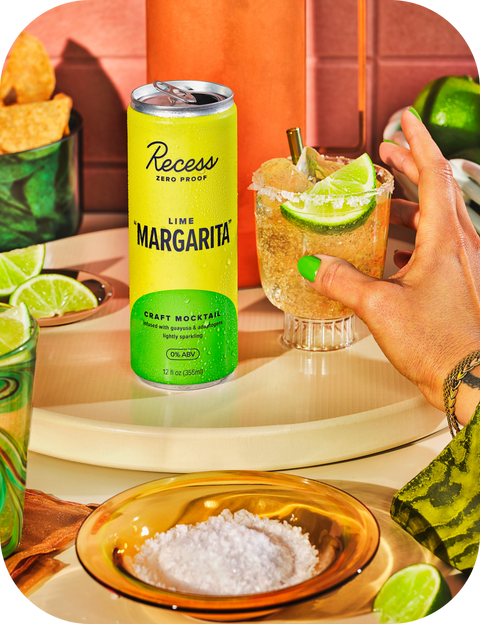 Recess - Lime Margarita Craft Mocktail 4pk - 12 fl oz cans