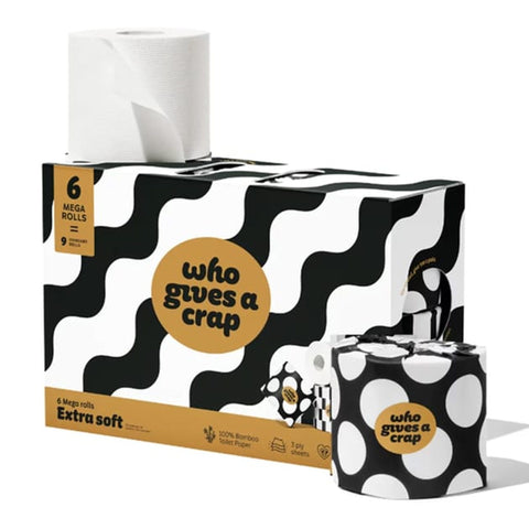 Who Gives A Crap - Bamboo 3-Ply Toilet Paper - 4 Rolls