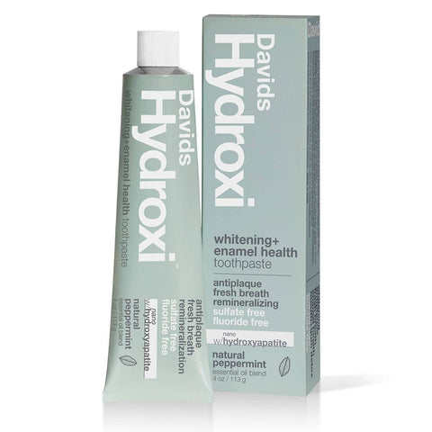 Davids Hydroxi™ - Whitening + Enamel Health Nano-Hydroxyapatite Toothpaste, Peppermint - 4 oz
