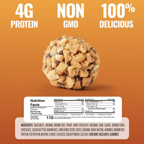 The GFB - Dark Chocolate Hazelnut Protein Bites - 4.8 oz